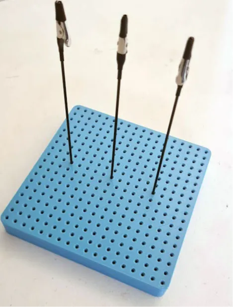 Painting stand base - Alligator clip holder