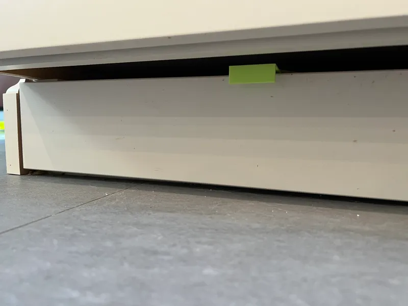 Sleek handle for drawer