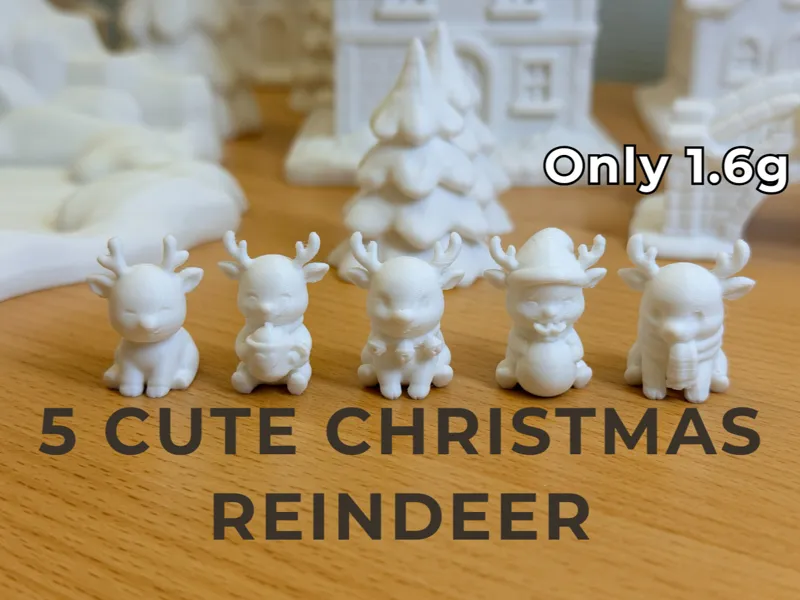 Cute Mini Christmas Reindeer
