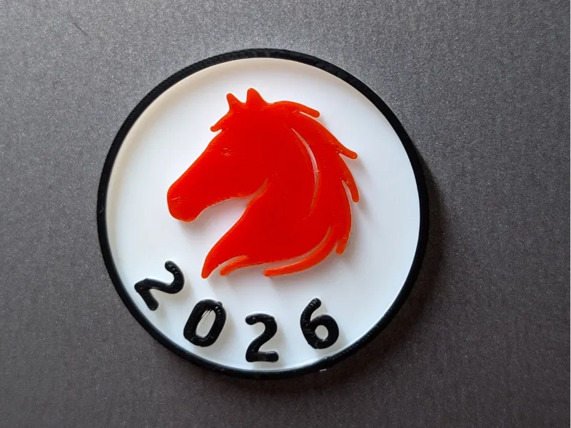 2026 Red Horse Fridge Magnet