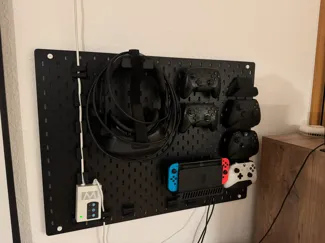 Valve Index Skadis holder with simple hooks