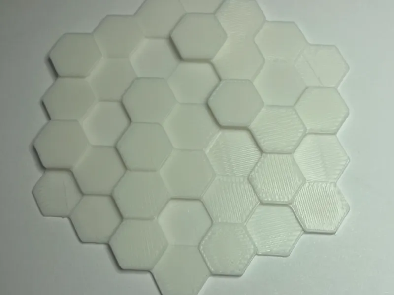 Hexagon layer pattern wall decor
