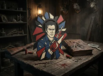Cuadro decorativo en 3D: Ash Williams Stained Glass Wall Art — vista de referencia 4