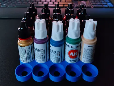 Easy Simple Vallejo/AK Interactive Paint Rack
