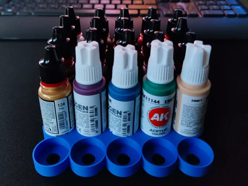 Easy Simple Vallejo/AK Interactive Paint Rack