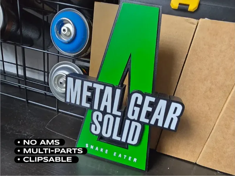 Metal Gear Solid Snake Eater Logo Multi Parts