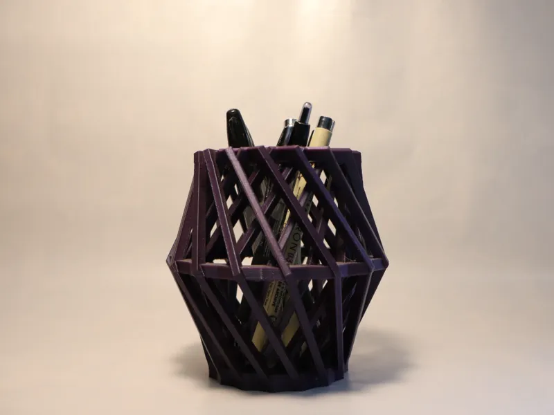 Fractal Hexagon Pencil Vase