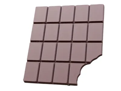 Chocolate Bar Coaster (Eaten and Intact)