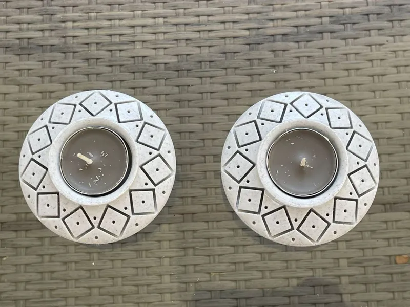 Good Vibes, festive candle stand