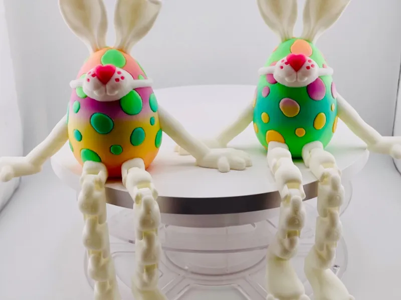 Masked Bunny Easter Egg Flexi