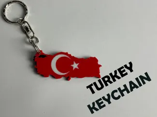 Turkey Keychain – Country Silhouette