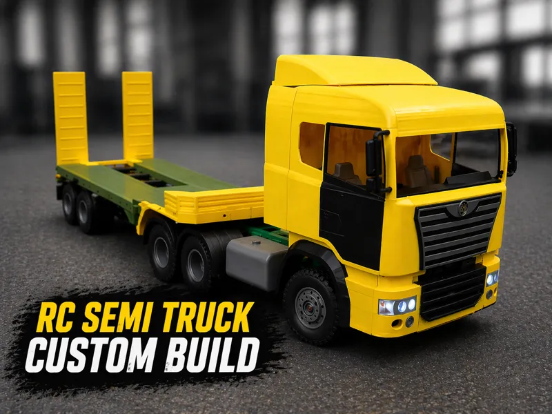 Chassis RC semi remorque 1/10 allmost full print