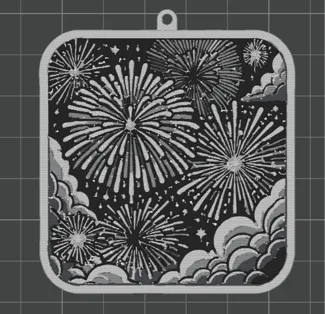 fireworks keychain
