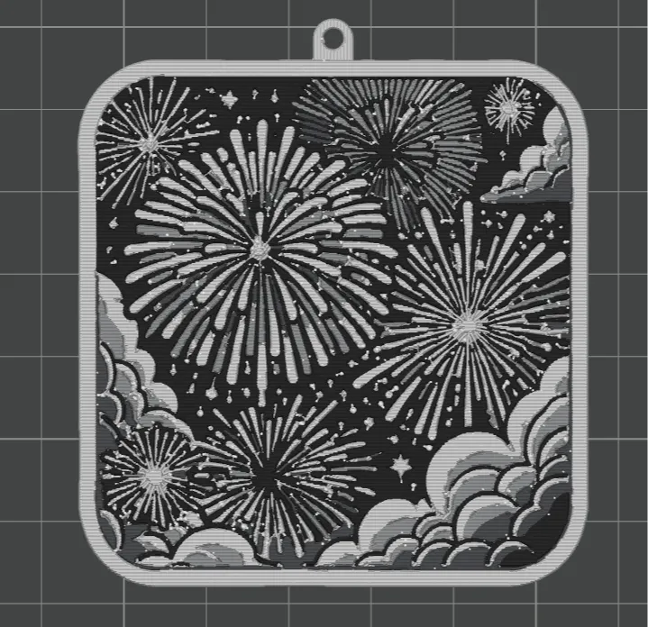 fireworks keychain