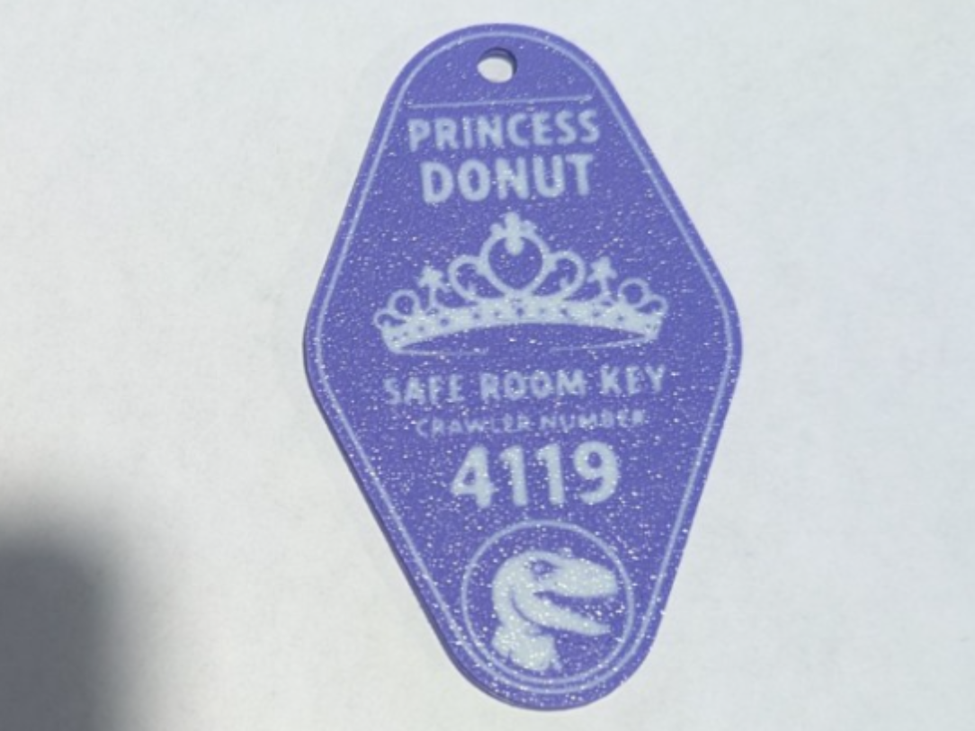 Princess Donut Safe Room Keychain