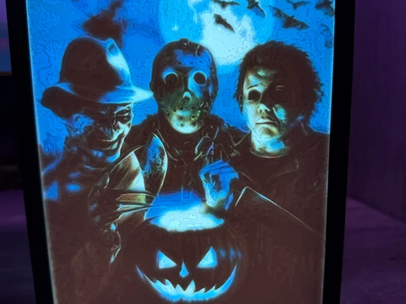 Halloween Horror Stars Lithophane