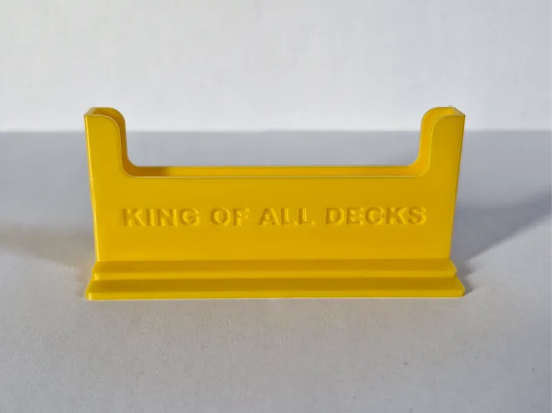 PSA card holders with "King of all decks" text