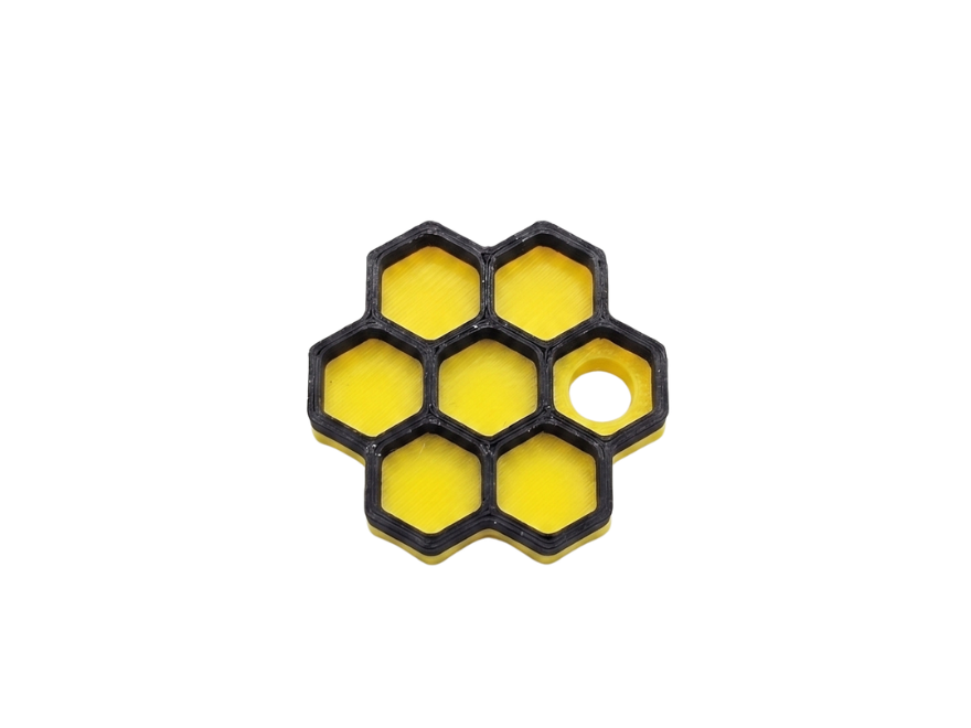 Bee Honeycomb keychain