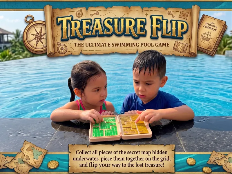 Treasure Flip - Swimming Pool Game