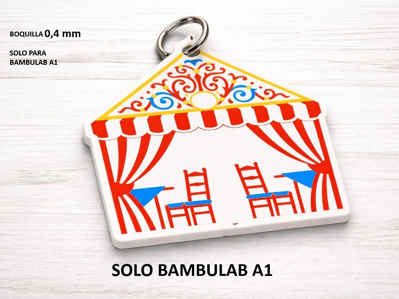 LLAVERO FERIA DE SEVILLA ( BAMBULAB A1 ) 