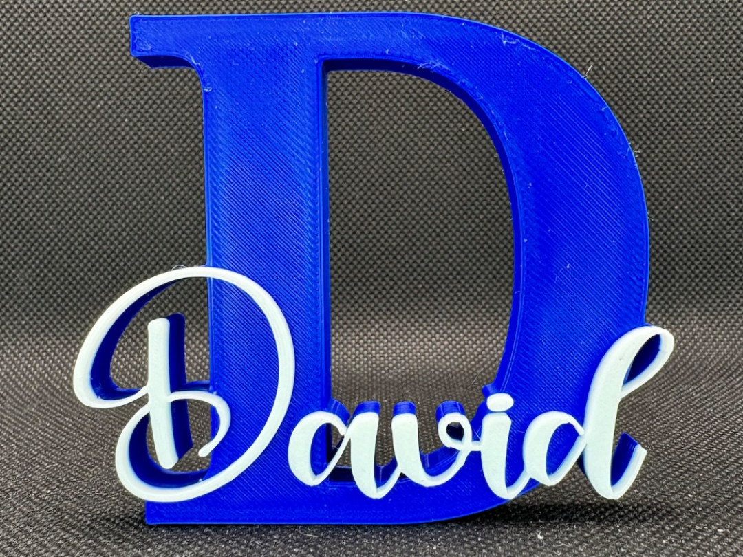 DAVID name ornament sign nametag