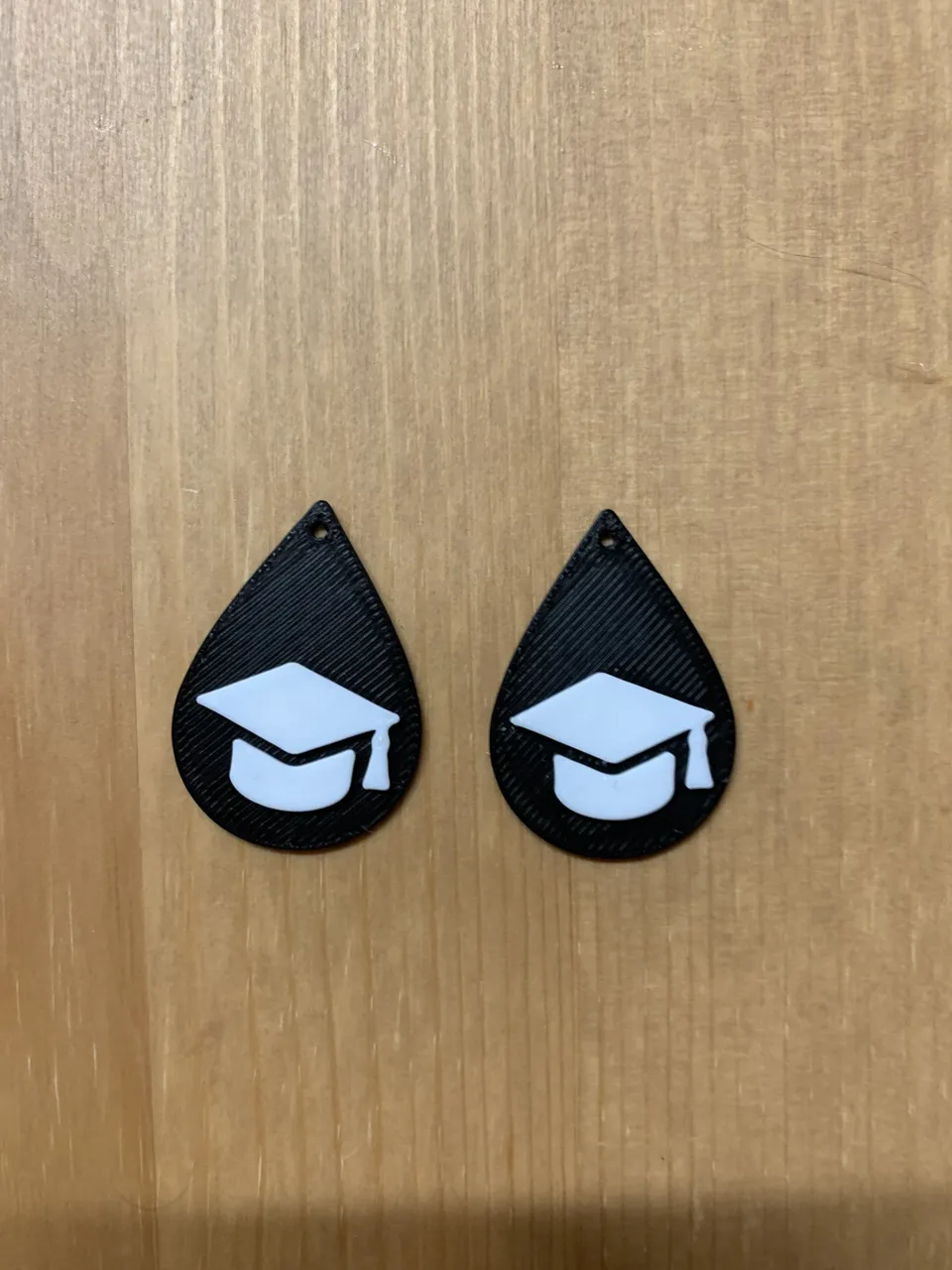 graduation earrings view 2