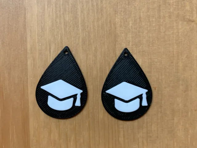 graduation earrings