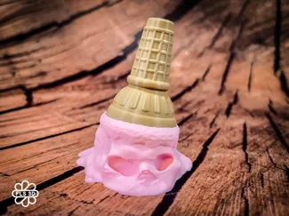 Melted Ice Cream Skull