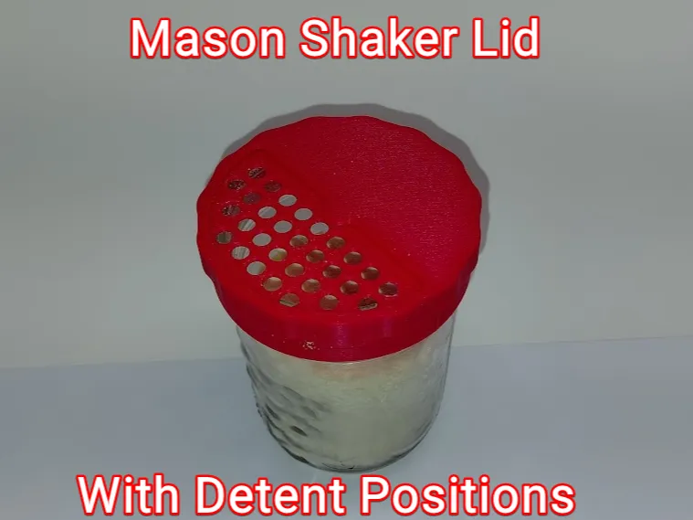 Mason Shaker Half Lid with Detents