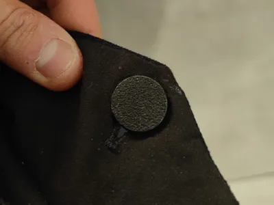 Double button to save trousers