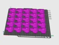 25 on a plate 0.2mm layer, 2 walls, 15% infill