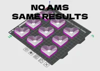 0.2mm layer, 2 walls, 15% infill, no AMS, 3 pauses
