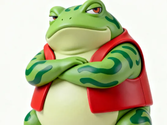 穿衣服的站立蛤蟆