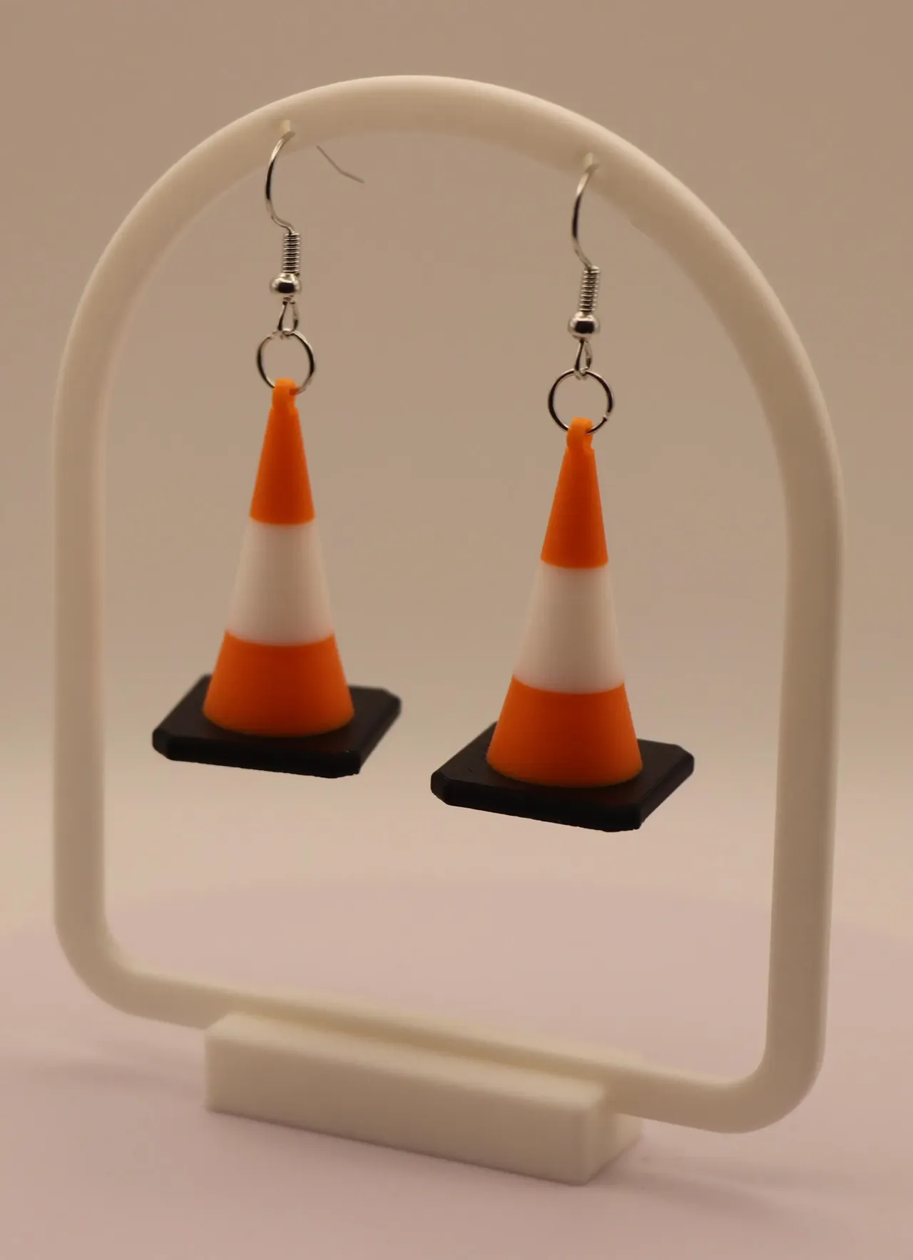 Traffic Cone Earrings view 3