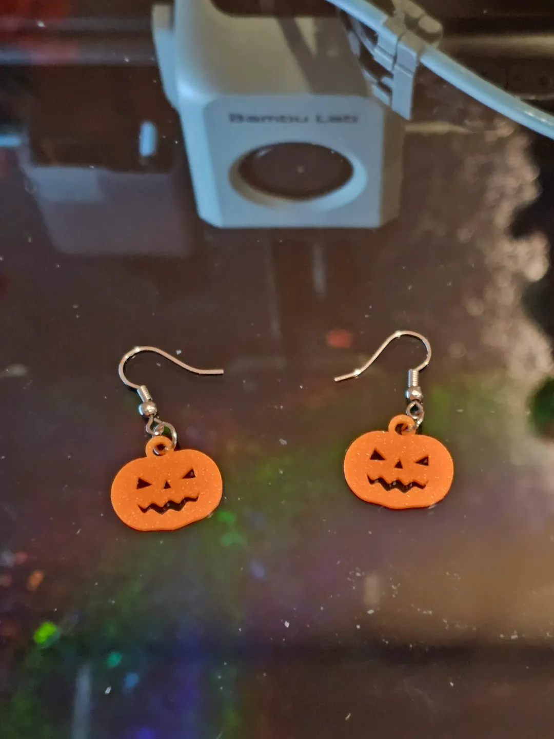 Remixed Pumpkin Ohrring / Earring without filler view 2
