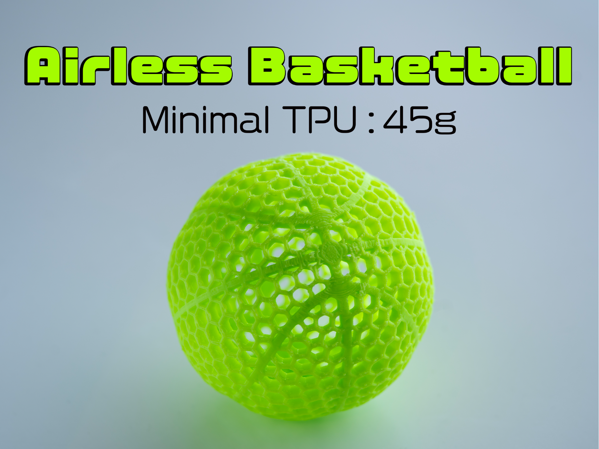 Mini Airless Basketball (Optimized Lattice)