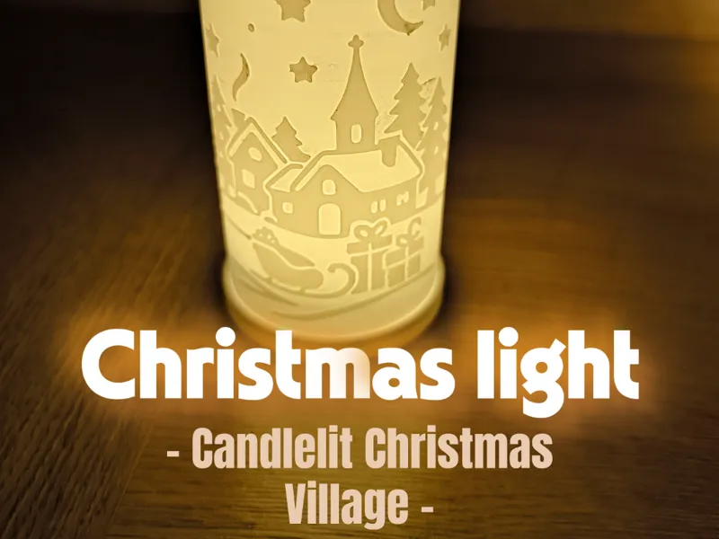 Christmas Village Glow – Sleigh & Gifts