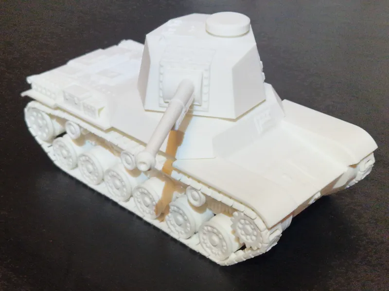 Type 3 Chi-Nu (1943) WW2 Tank, Scale 1:30