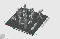 0.2mm layer, 2 walls, 7% infill, all in one palte