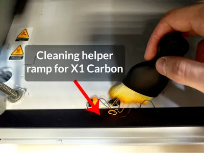 X1 front lip under bed cleaning helper ramp 