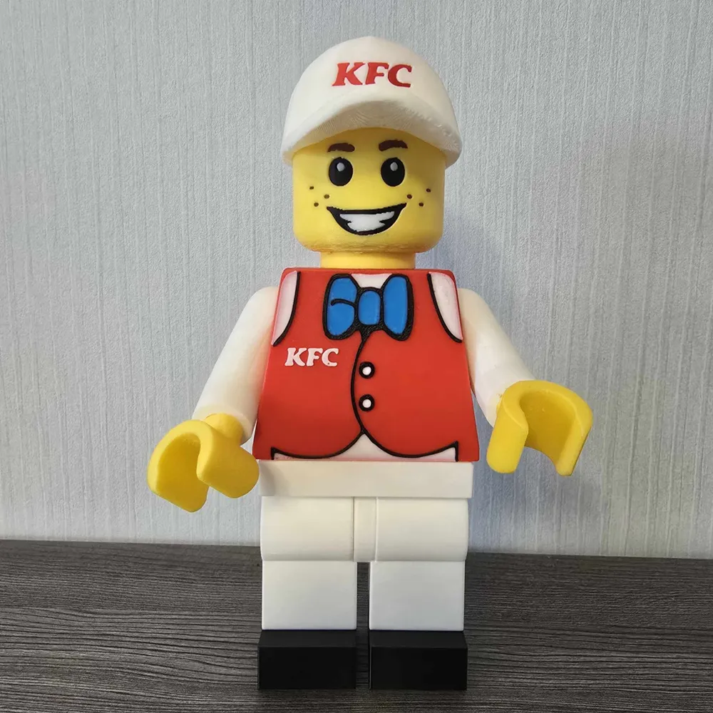 KFC Service Guy * 500% ~21 cm - Free 3D Print Model - MakerWorld