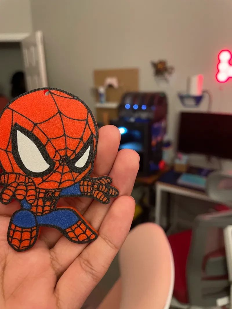 Spiderman Keychain - Best With Bambu and AMS
