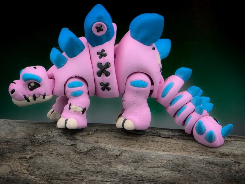 Stuffed Stegosaurus - Articulated Dino Plushie