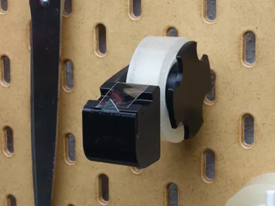 Tape Dispenser for Ikea Skadis Pegboard
