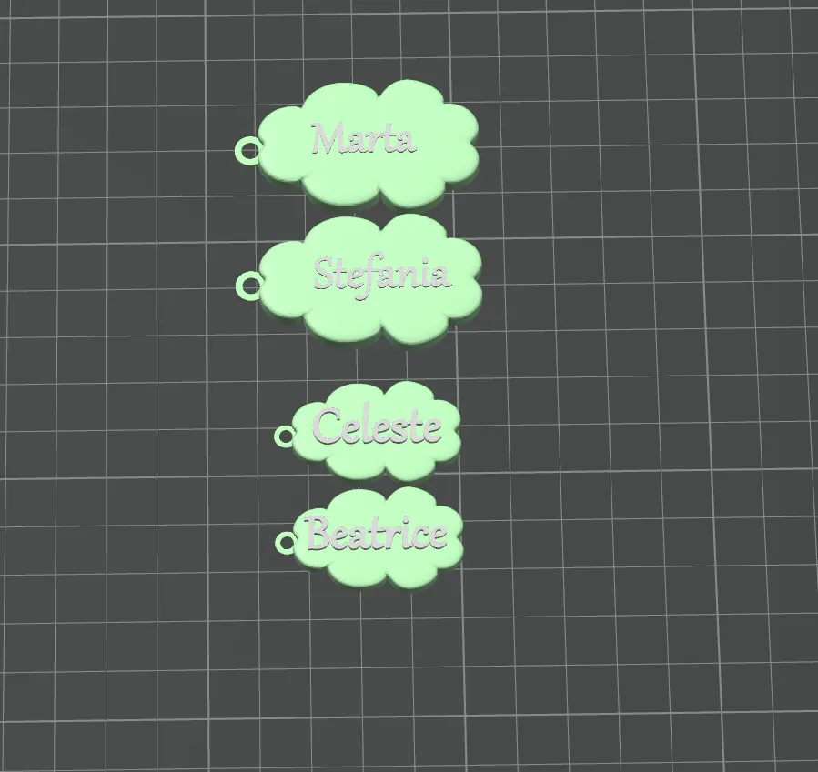 Personalized Cloud Name Tag - Free 3D Print Model - MakerWorld