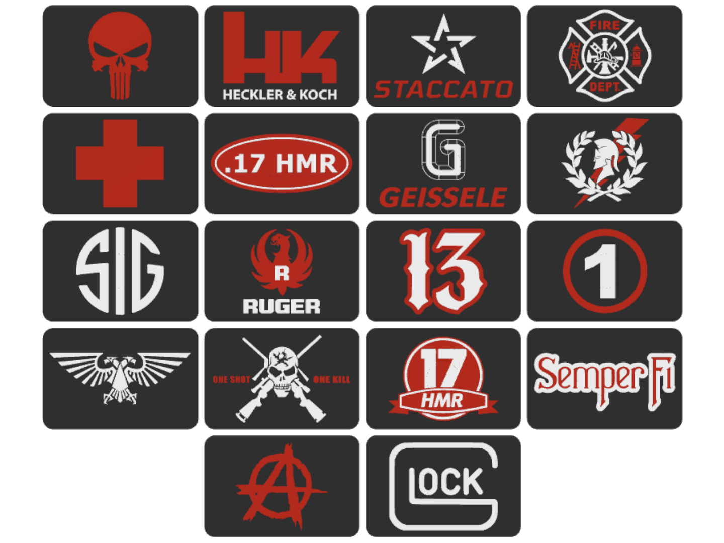 Miniatura 1 do modelo 3D Patchs - logo fixation magnet