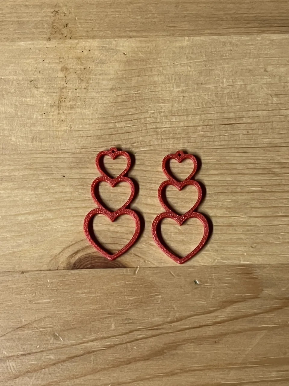 heart earrings view 2