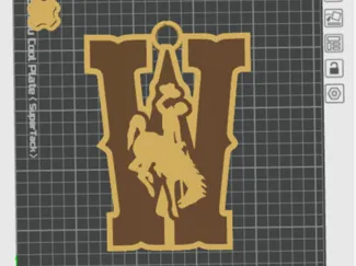 Wyoming Cowboys hype logo