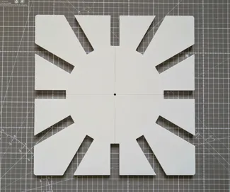 Square Wall Clock Router Template