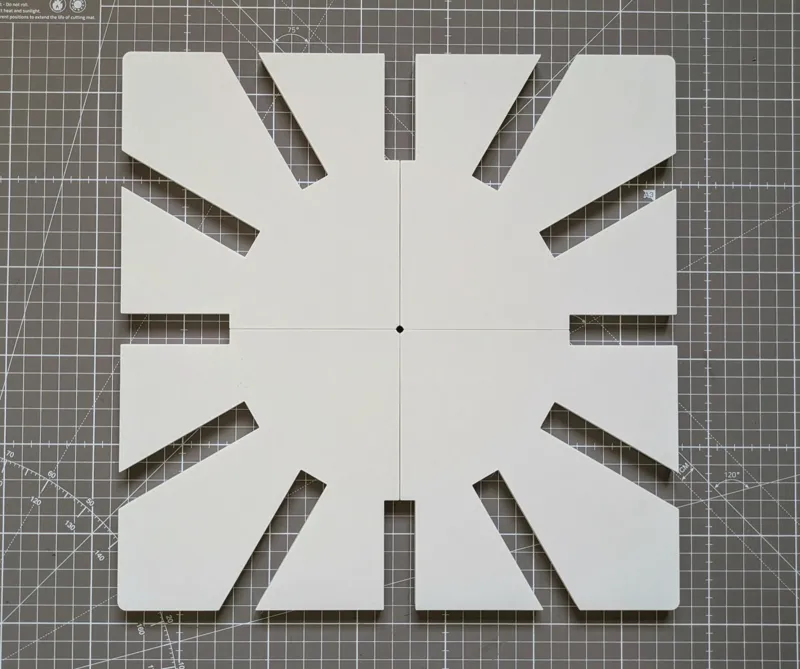 Square Wall Clock Router Template